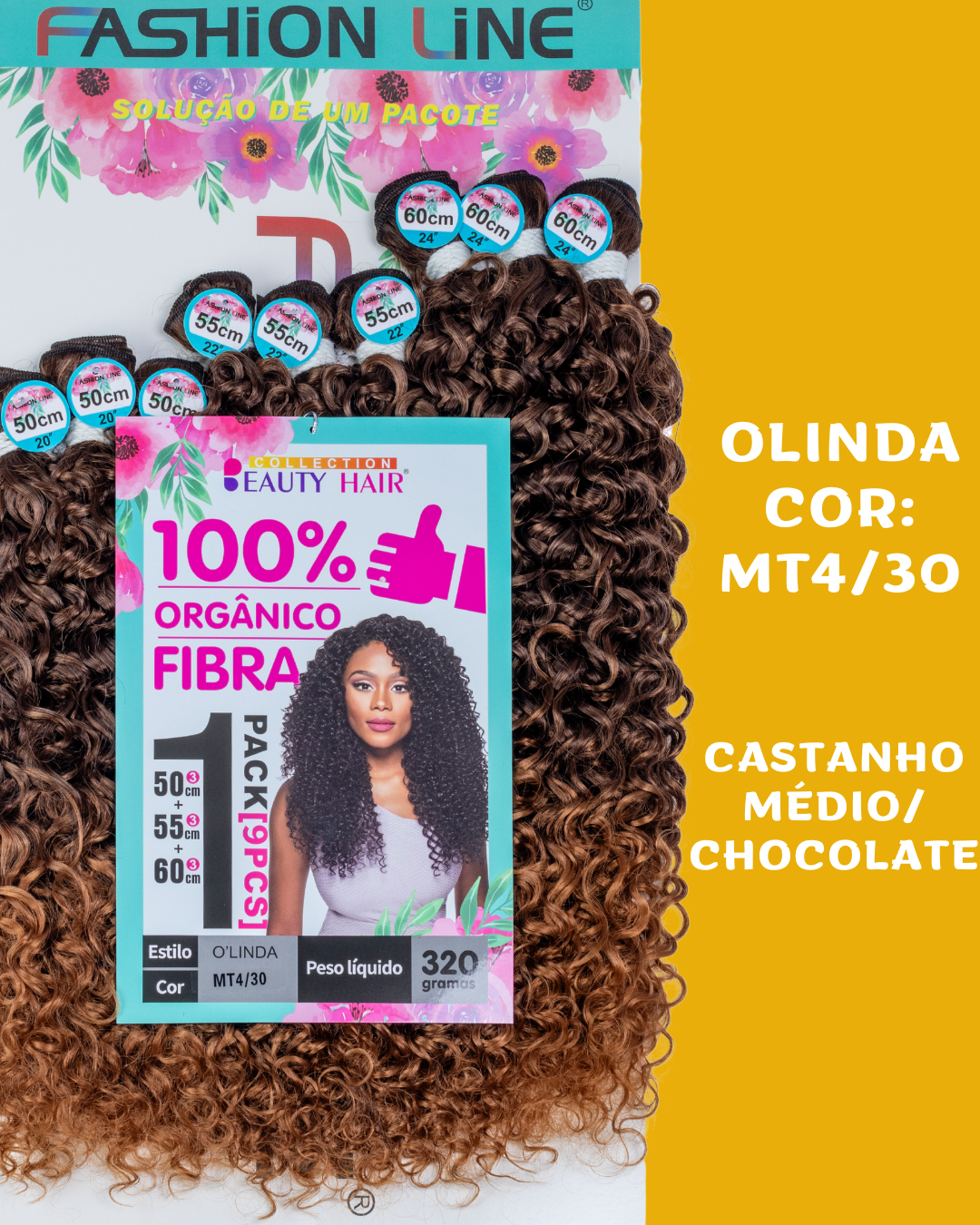 Olinda 60cm - Fashion Line - 320 gramas - Fibra Orgânica