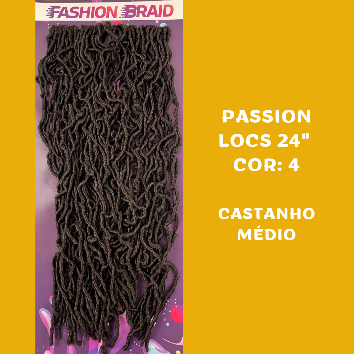 Passion Locs 24" - 60cm - 300 gramas - Fashion Braid