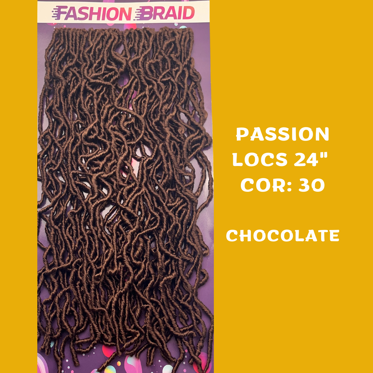 Passion Locs 24" - 60cm - 300 gramas - Fashion Braid