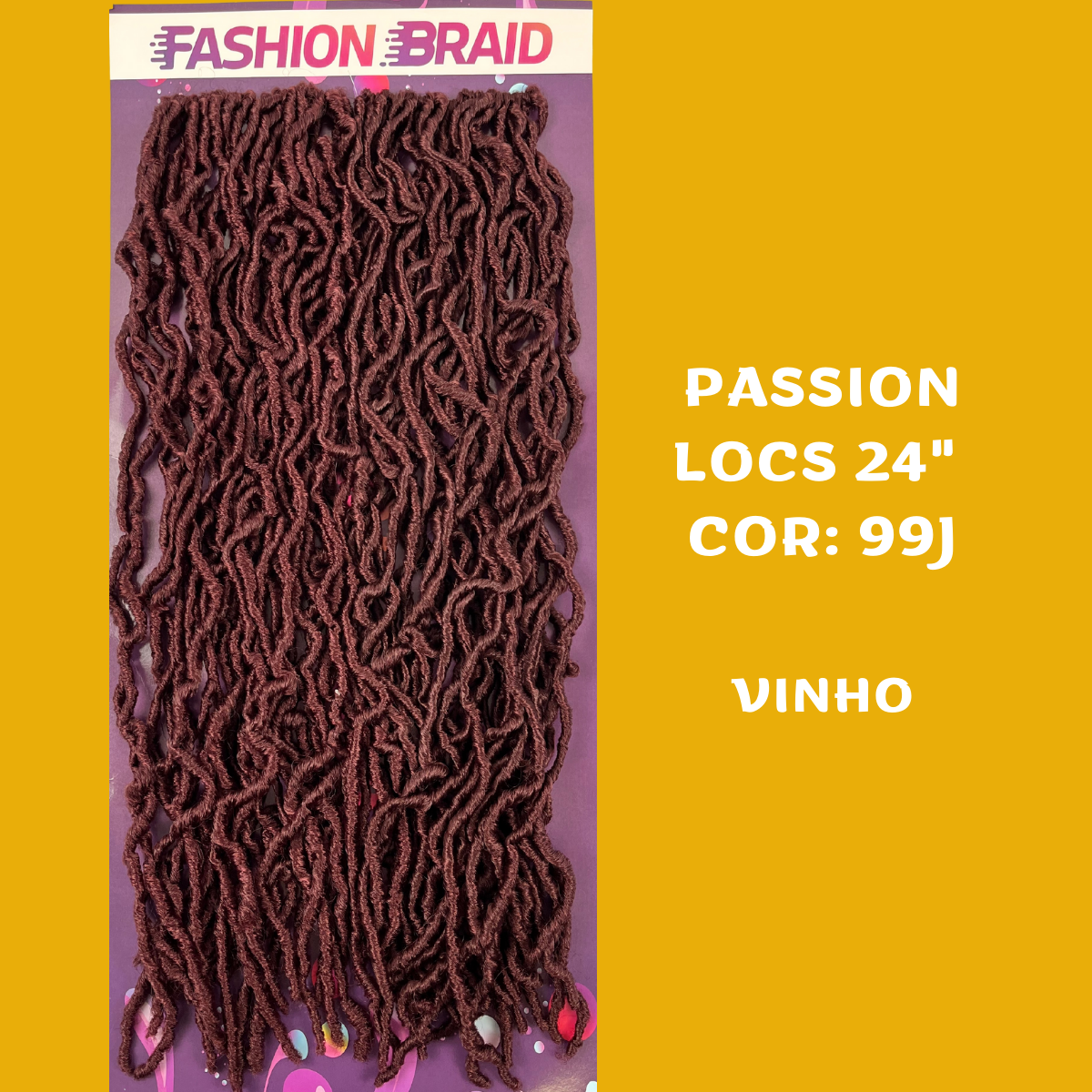 Passion Locs 24" - 60cm - 300 gramas - Fashion Braid