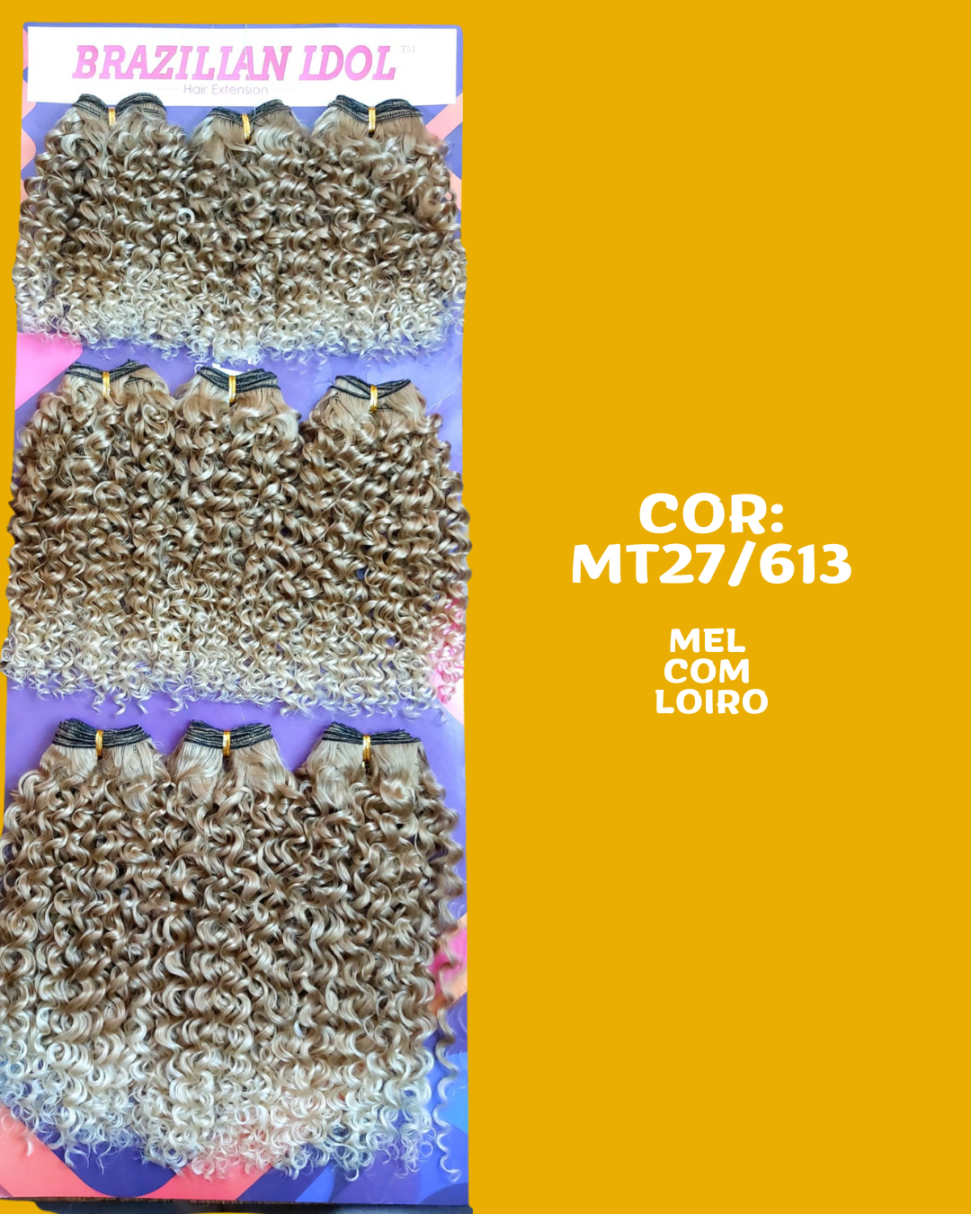 Generosa 40cm - Brazilian Idol - Cabello Rizado ORGÁNICO - 300gr
