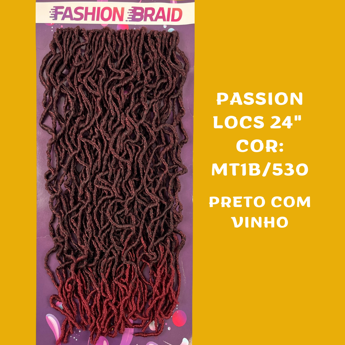 Passion Locs 24" - 60cm - 300 gramas - Fashion Braid