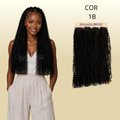 Viviana 50cm Fashion Braid Cabelo Cacheado Orgânico p/ Crochet Braids