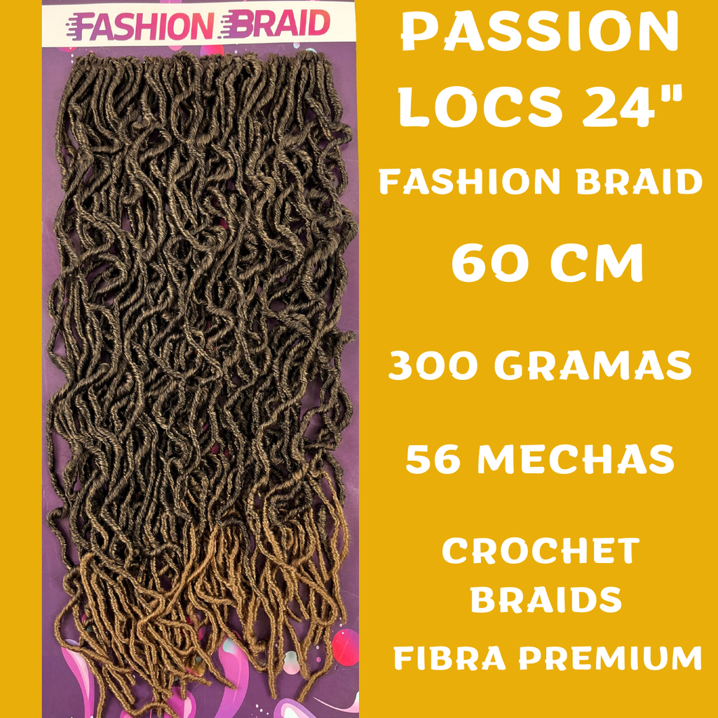 Passion Locs 24" - 60cm - 300 gramas - Fashion Braid