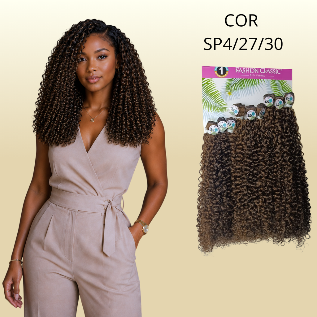 Iza 65cm FASHION CLASSIC Cabelo Cacheado Bio Fibra - 300g.