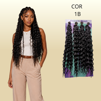 HawaII 55 CM - Fashion Braid - Cabelo crochet - Cabelo crochê braids - Sintetico premium