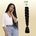 Postiço Jumbão FASHION YOU 1 pacote 6 peças  - Jumbão 400 Gramas Pacotão Kanekalon Cabelo Para Tranças.