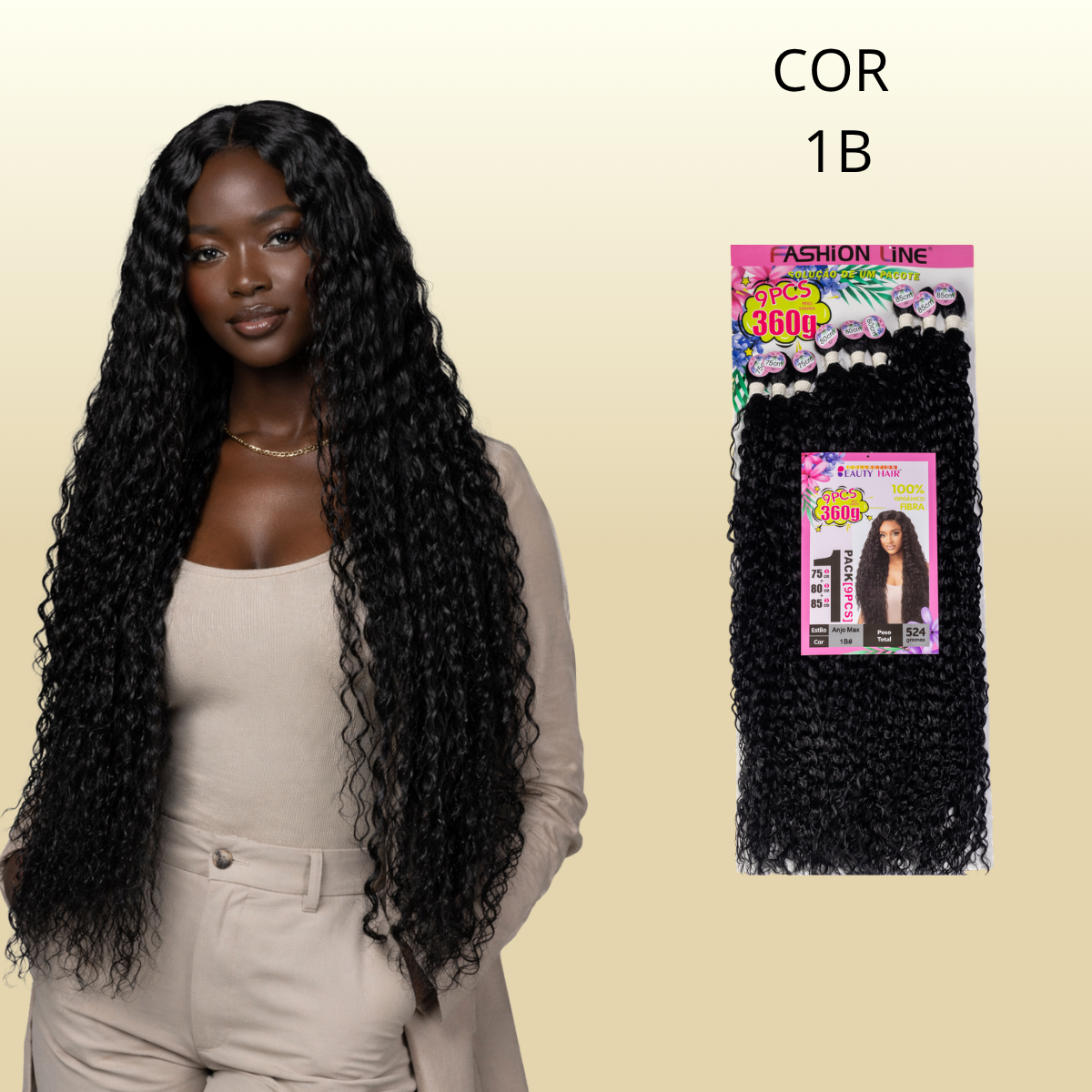 Anjo Max 85cm FASHION LINE - Fibra Orgânica