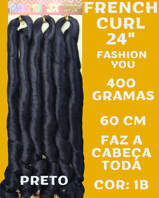 FRENCH CURL 24" - FASHION YOU - 400 gramas - 60CM