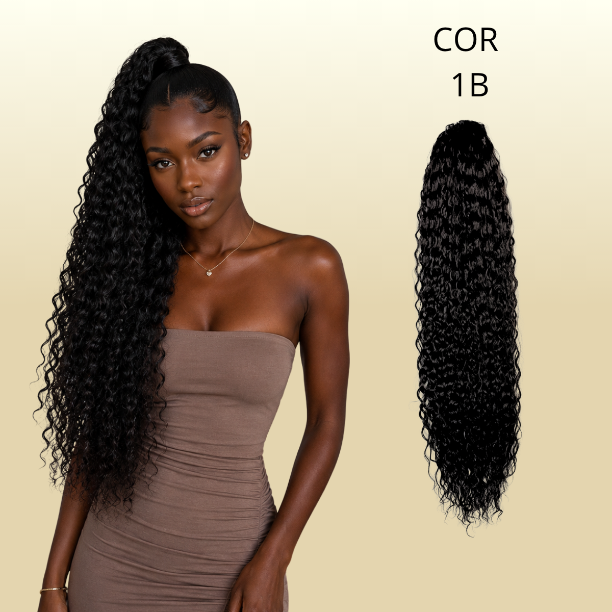 Rabo Funk 80cm  Aplique Rabo de Cavalo FASHION CLASSIC Bio Fibra - 170g.