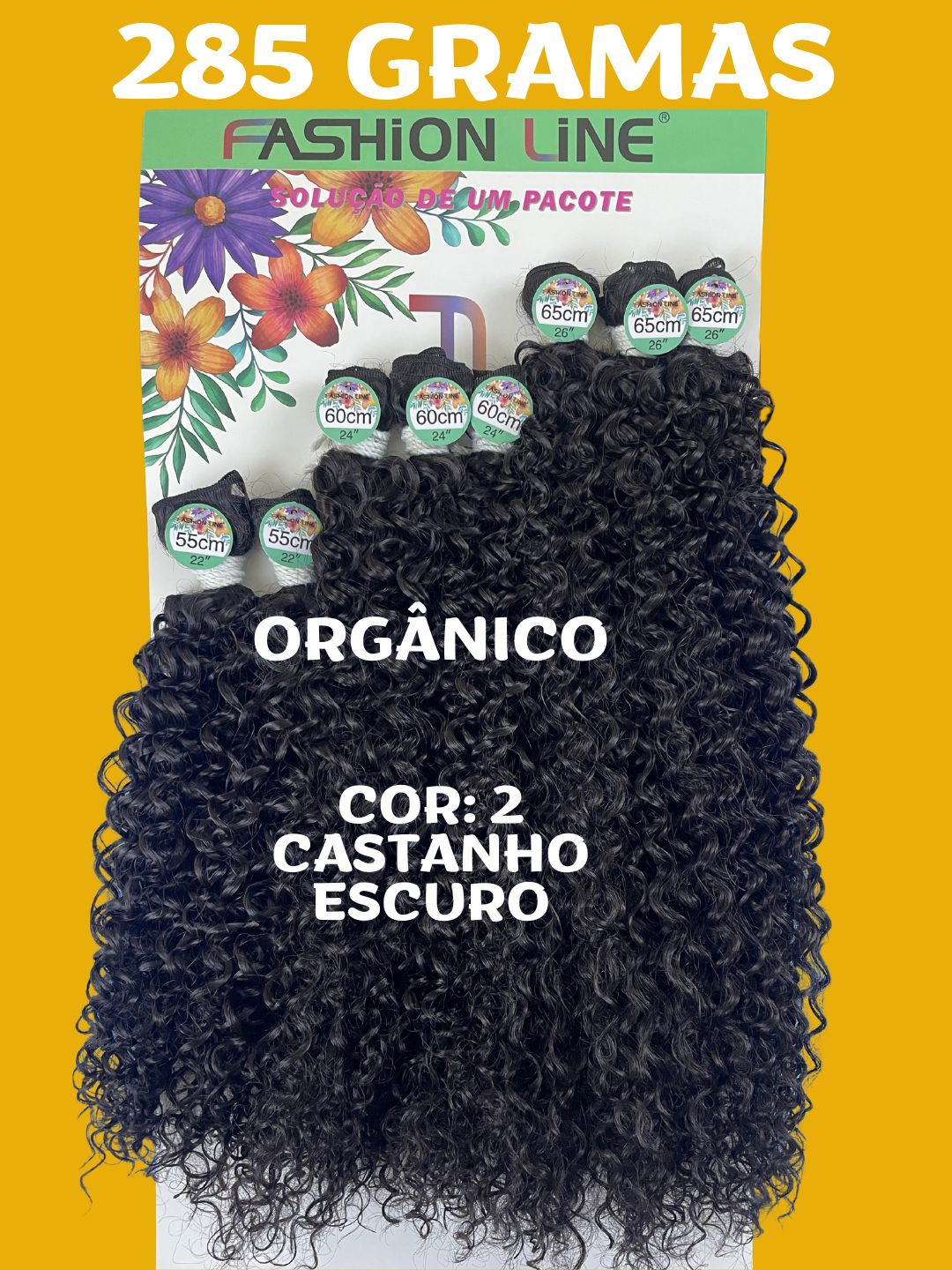 Rainha 65cm FASHION LINE Cabelo ORGÂNICO Cacheado 285g