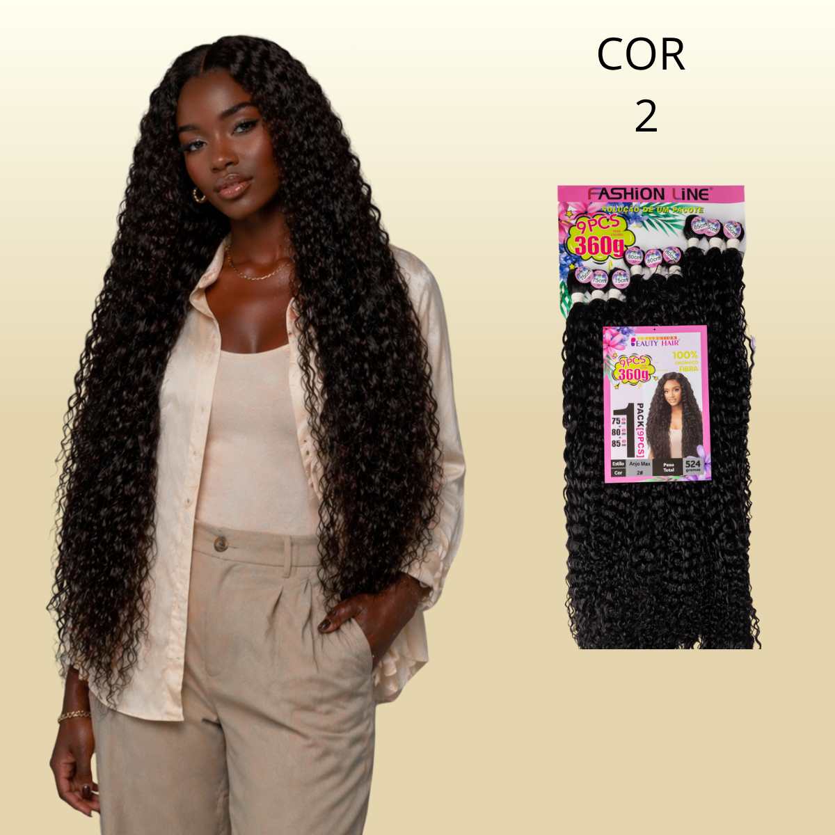 Anjo Max 85cm FASHION LINE - Fibra Orgânica