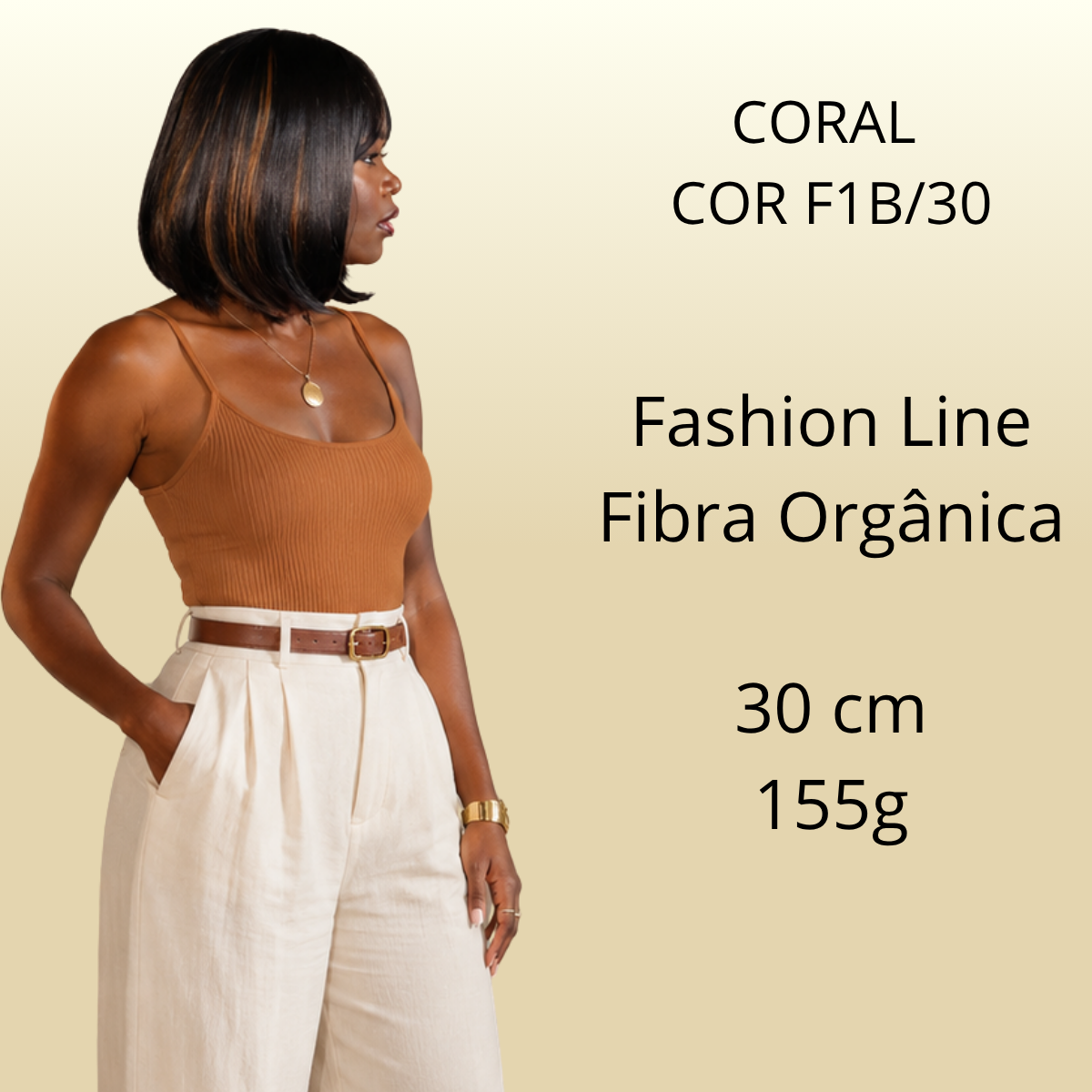Coral - Peruca - 30cm - 155gr - Fashion Line