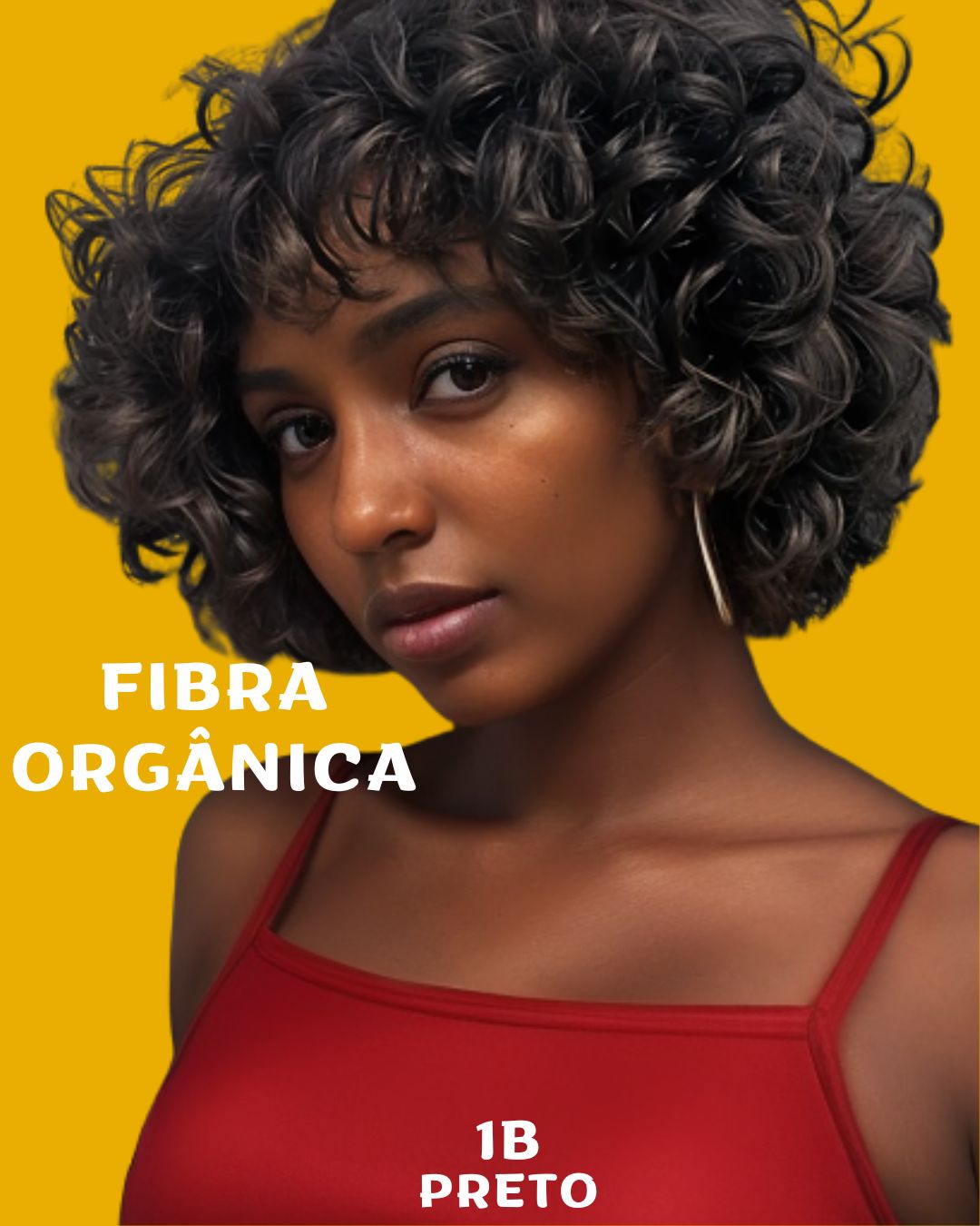 Amélia 45cm - Brazilian Idol - 220 gramas - Fibra orgânica