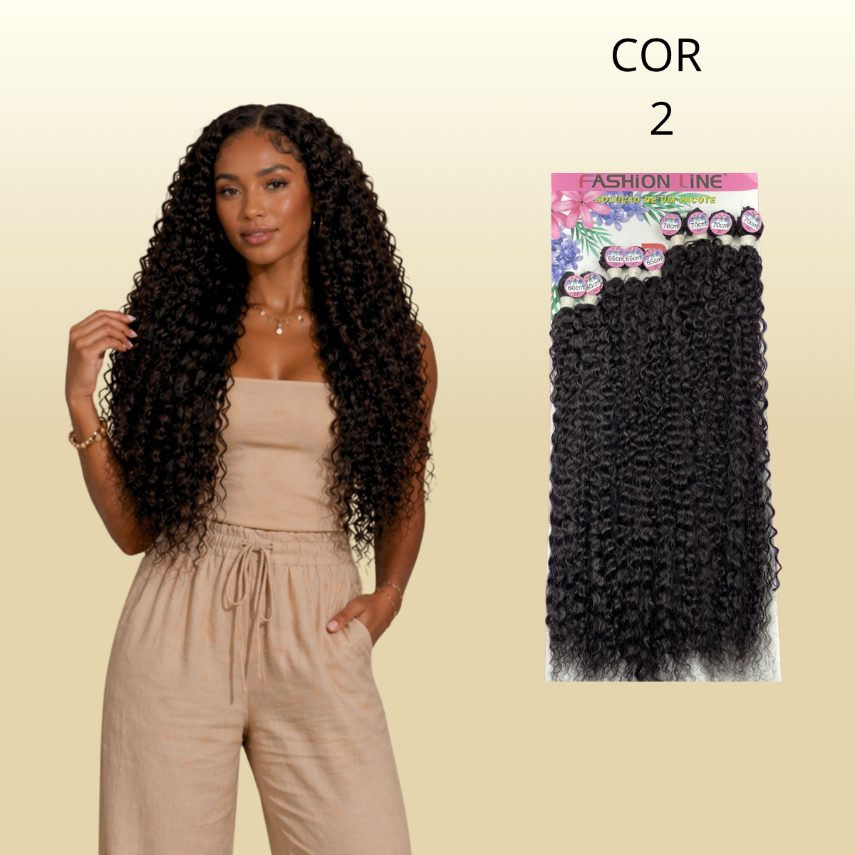 Formosa 70cm - FASHION LINE - Cabelo Cacheado ORGÂNICO.