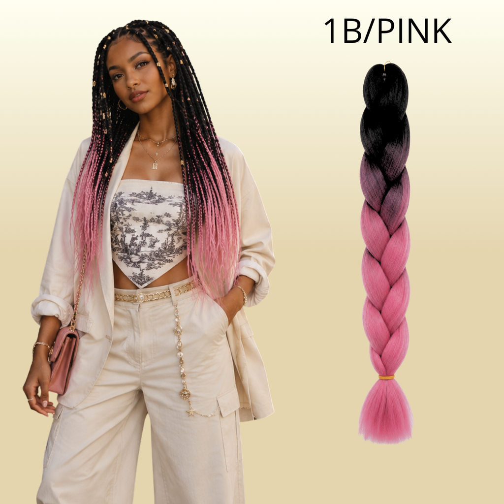 Postiço Jumbão FASHION YOU 1 pacote 6 peças  - Jumbão 400 Gramas Pacotão Kanekalon Cabelo Para Tranças.