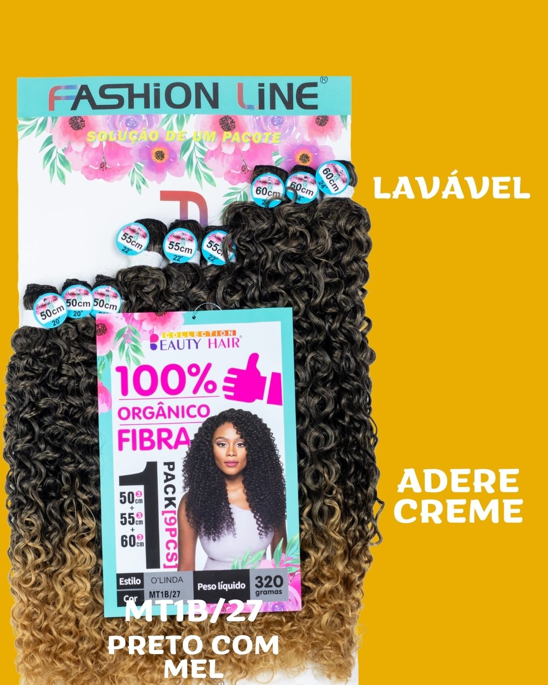 Olinda 60cm - Fashion Line - 320 gramas - Fibra Orgânica