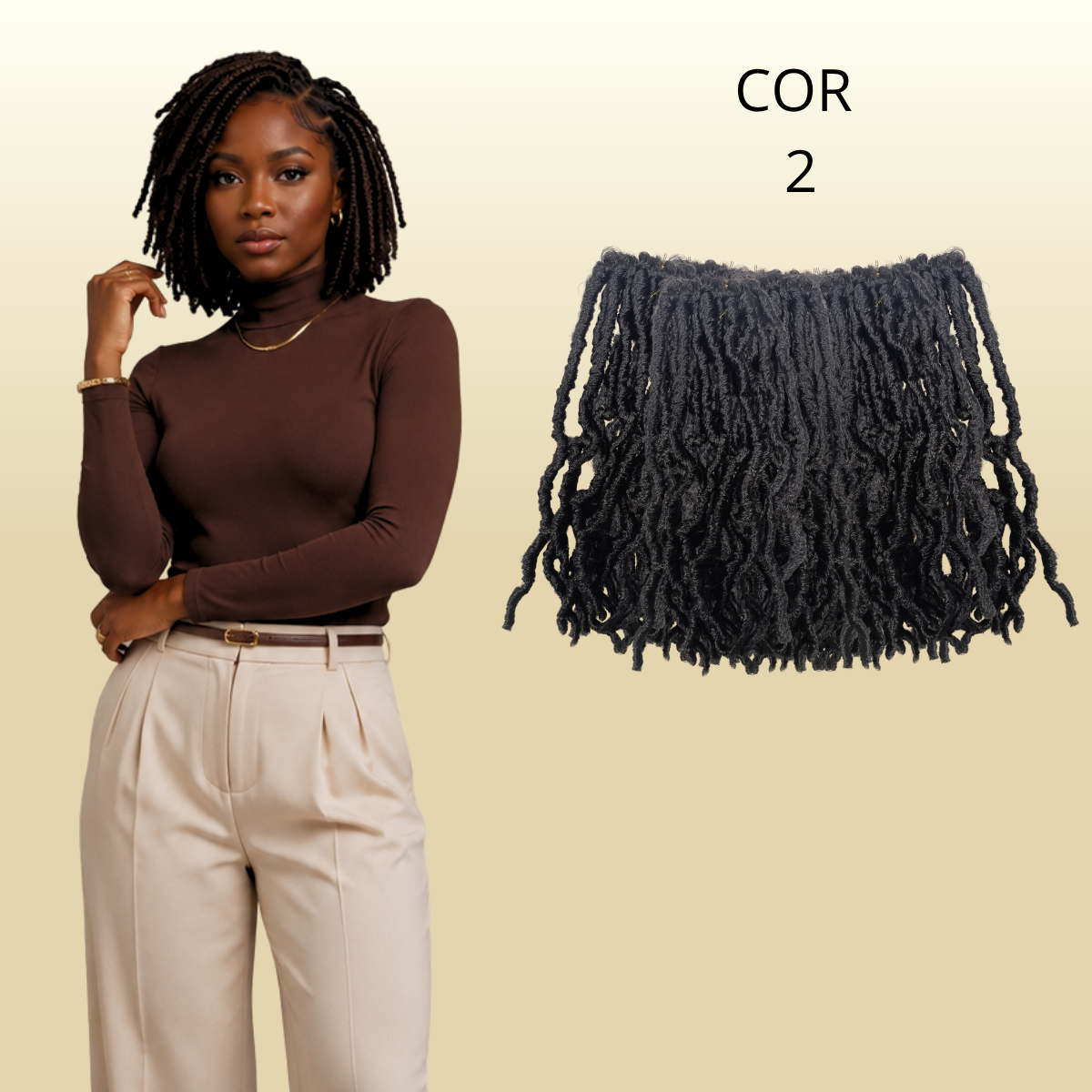 Kit Faux locs 10 pacotes - 25cm - 400gr - Crochê