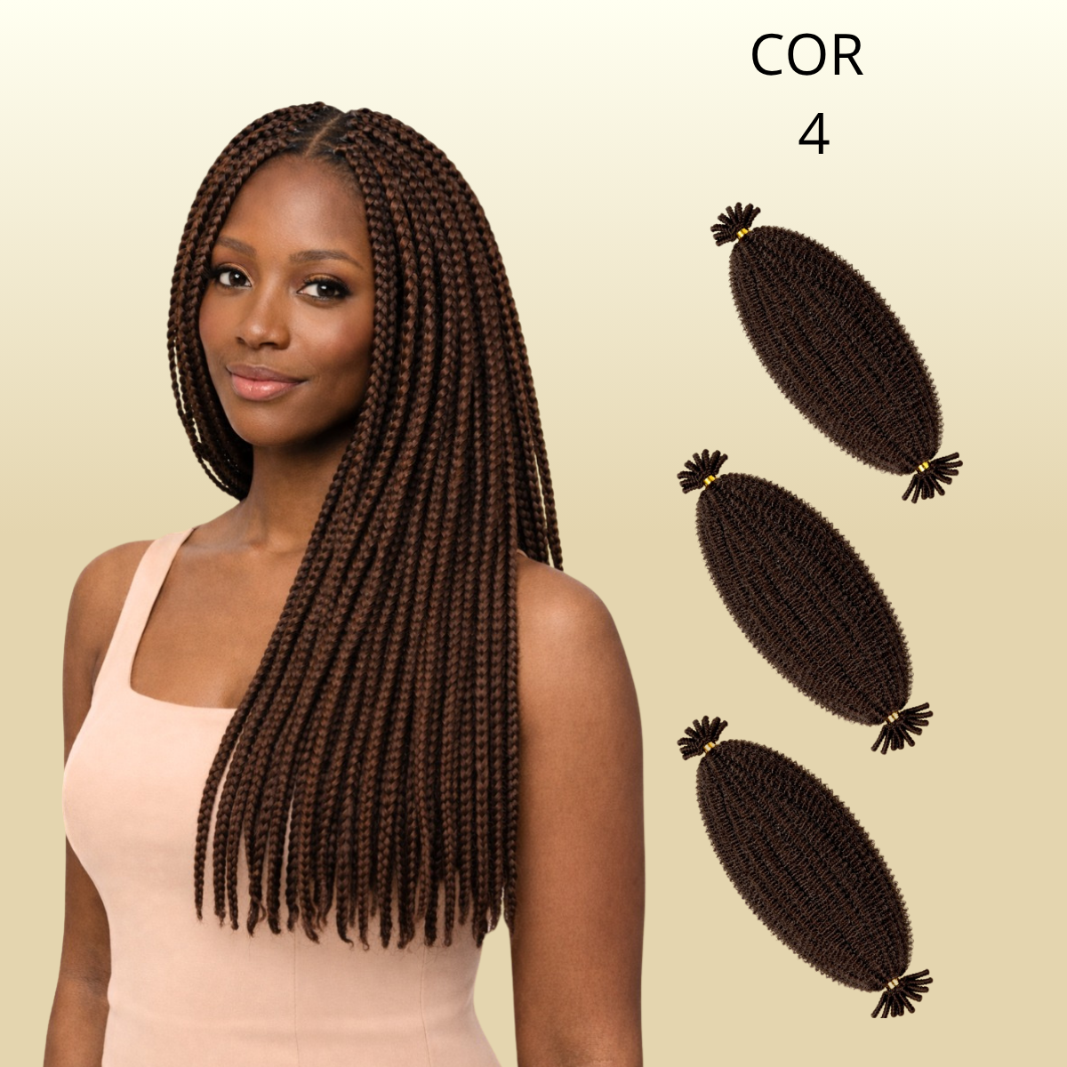 AFRO TWIST - 40cm - FASHION BRAID - Cabelo Afro - CROCHET BRAIDS