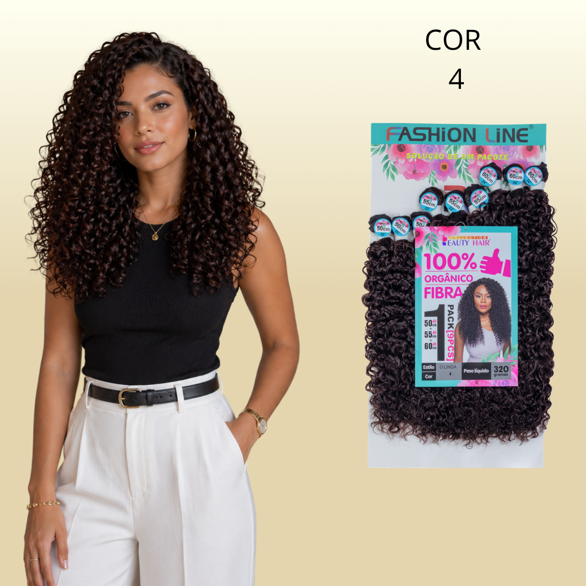 Olinda 60cm - Fashion Line - 320 gramas - Fibra Orgânica