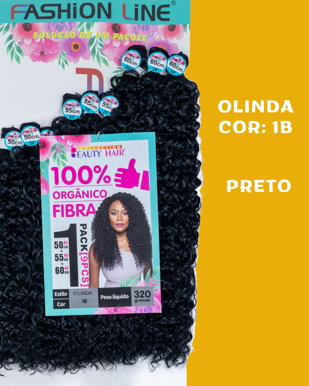Olinda 60cm - Fashion Line - 320 gramas - Fibra Orgânica
