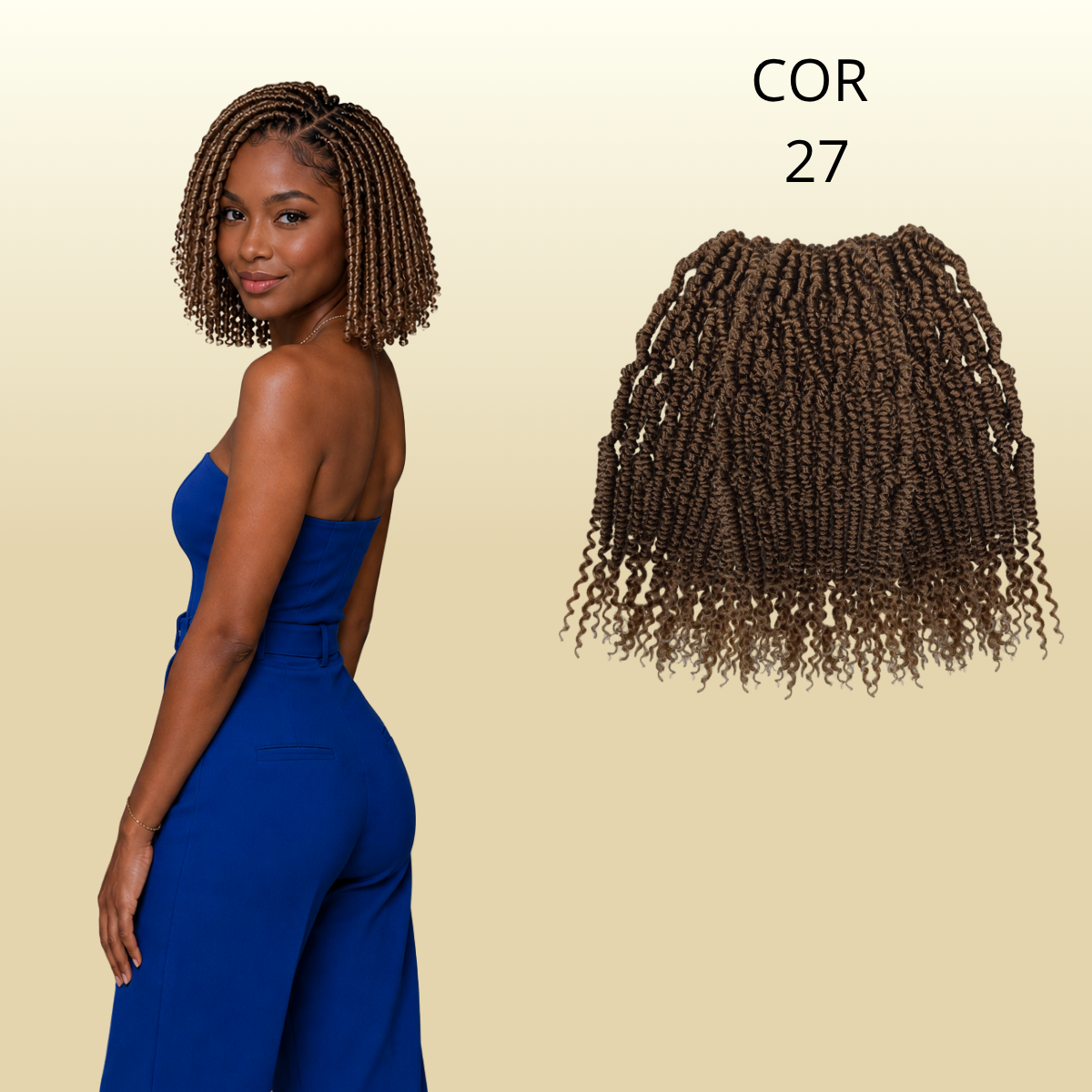 Kit Passion twist 10 pacotes - 25cm - 380gr - Crochê