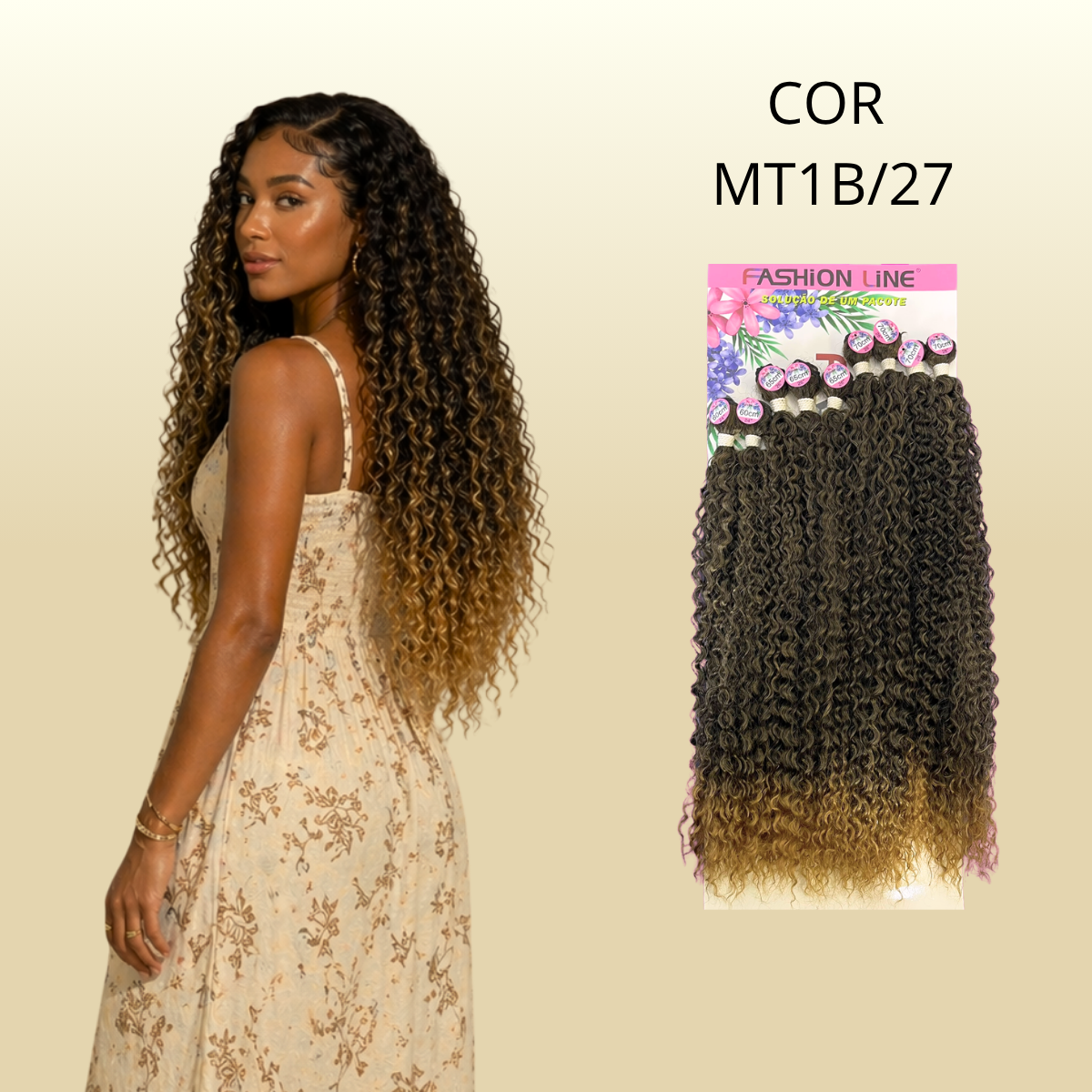 Formosa 70cm - FASHION LINE - Cabelo Cacheado ORGÂNICO.