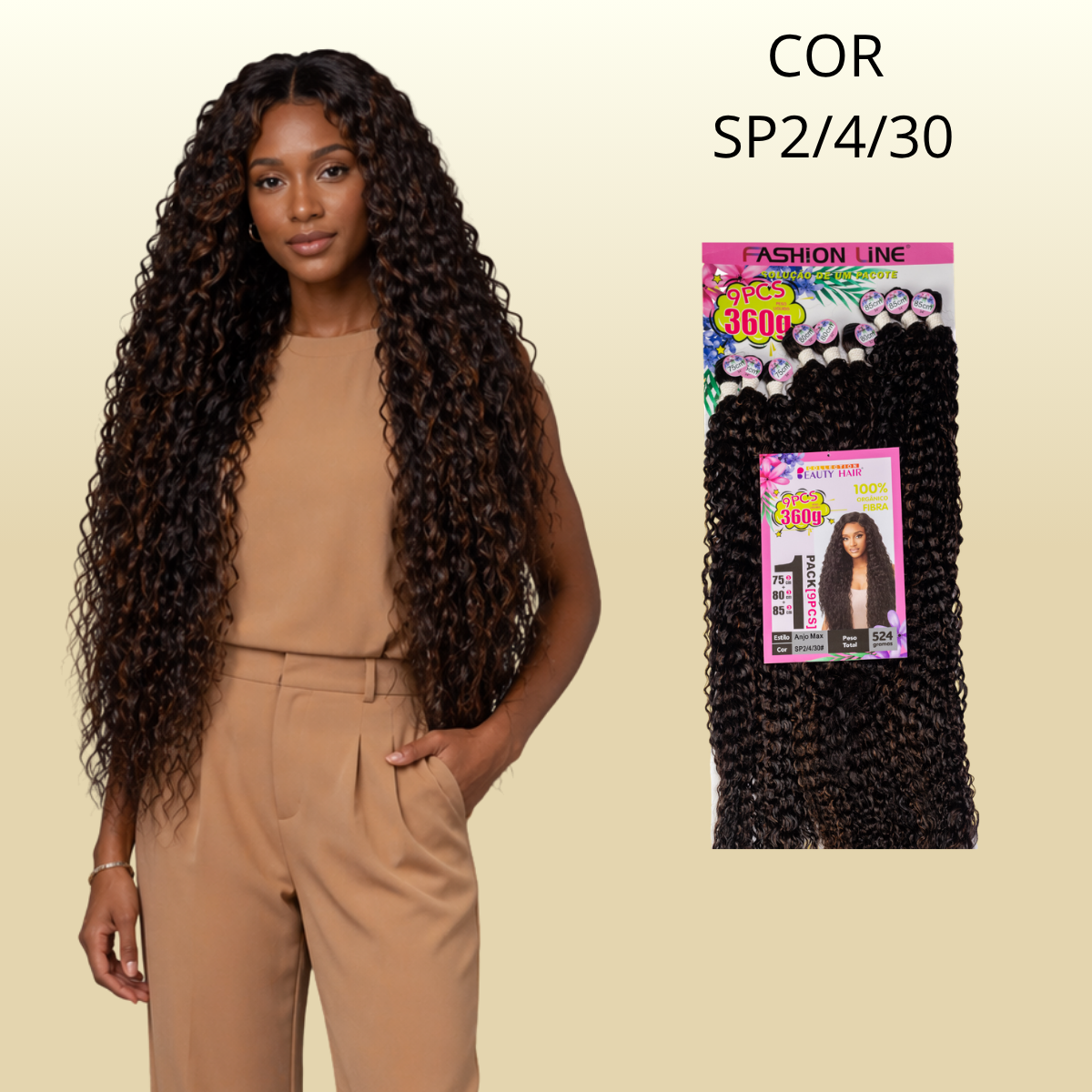 Anjo Max 85cm FASHION LINE - Fibra Orgânica