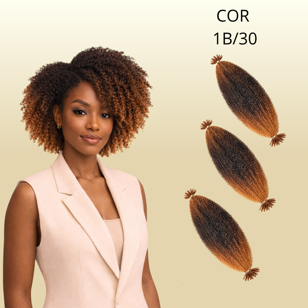 AFRO TWIST - 40cm - FASHION BRAID - Cabelo Afro - CROCHET BRAIDS