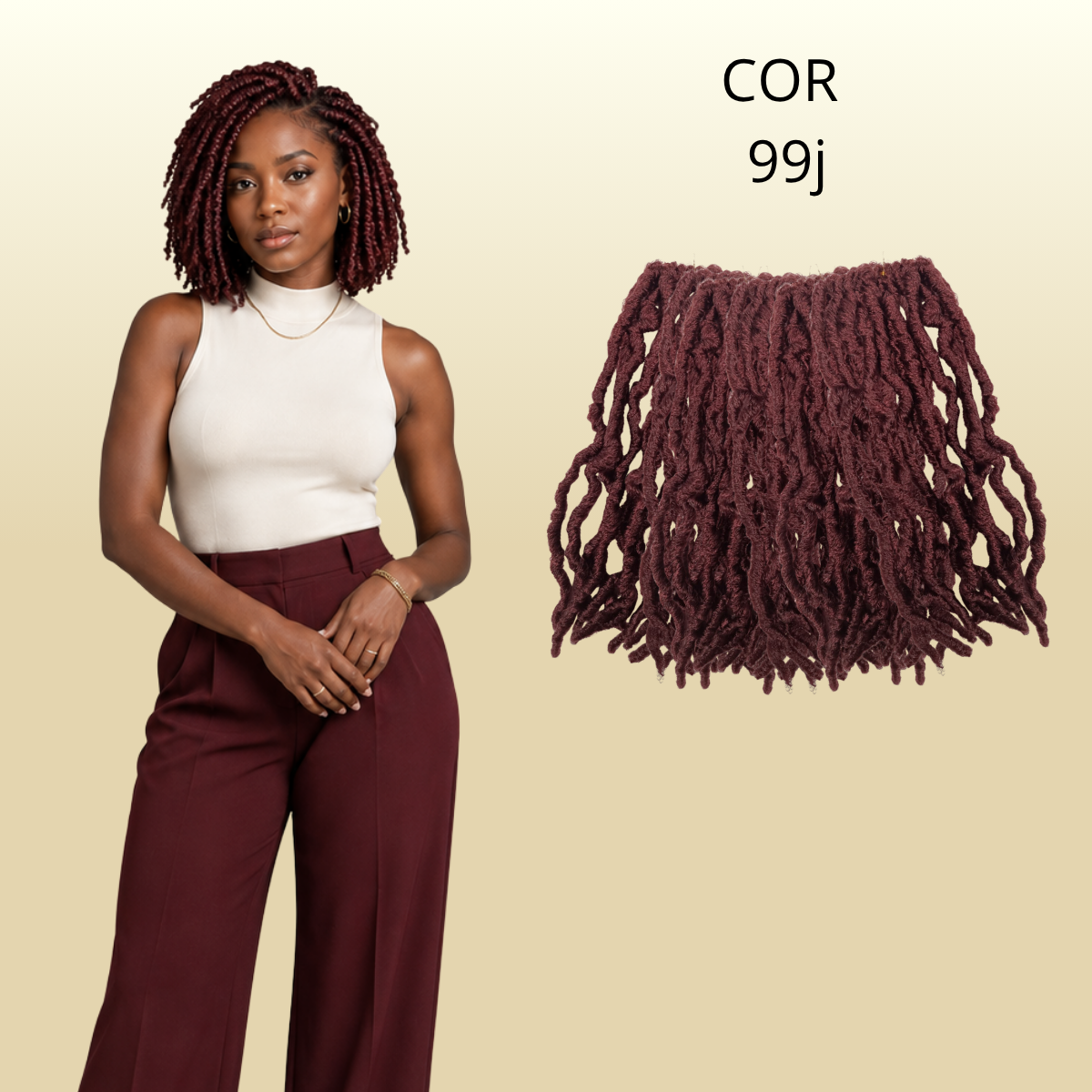 Kit Faux locs 10 pacotes - 25cm - 400gr - Crochê