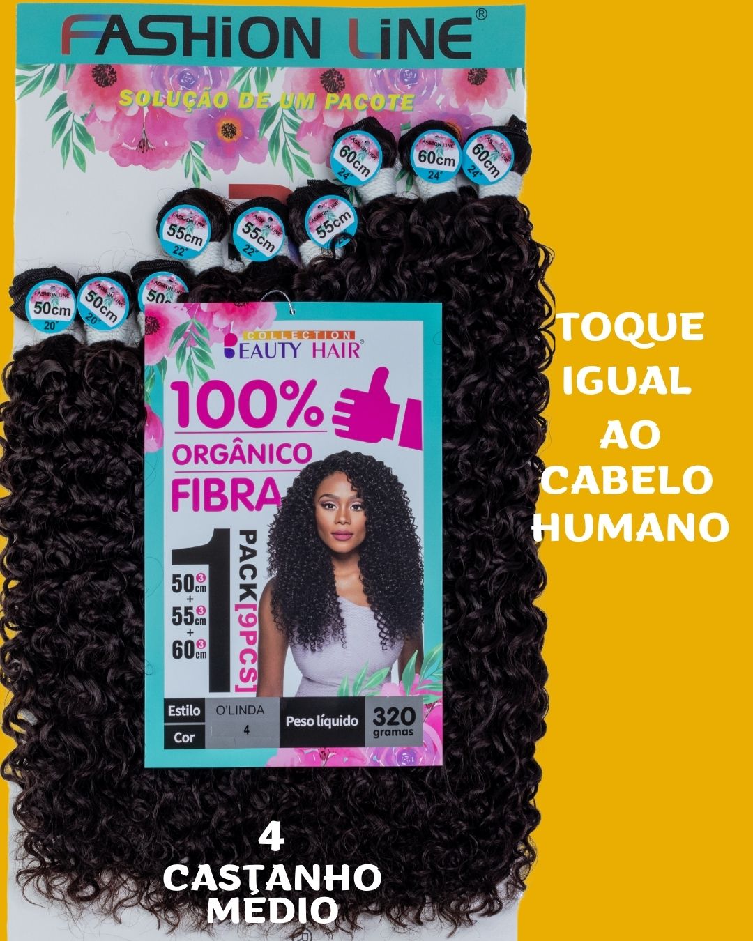 Olinda 60cm - Fashion Line - 320 gramas - Fibra Orgânica