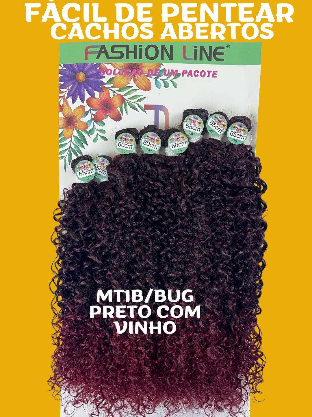 Rainha 65cm FASHION LINE Cabelo ORGÂNICO Cacheado 285g