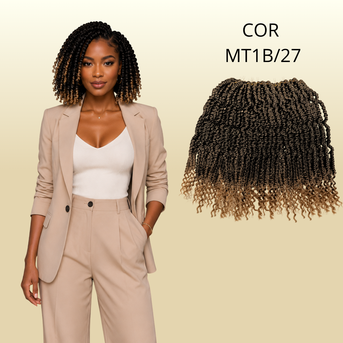 Kit Passion twist 10 pacotes - 25cm - 380gr - Crochê