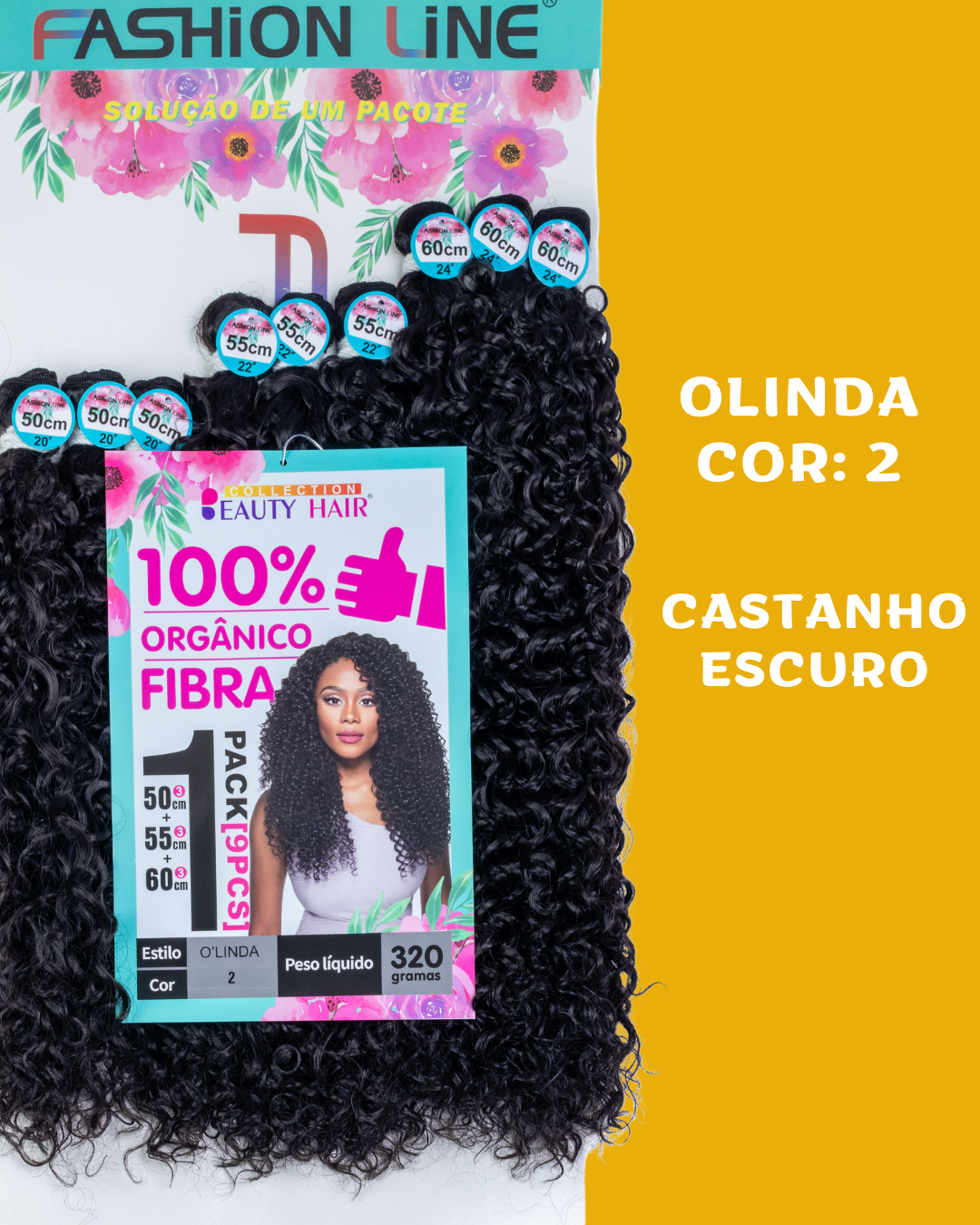 Olinda 60cm - Fashion Line - 320 gramas - Fibra Orgânica