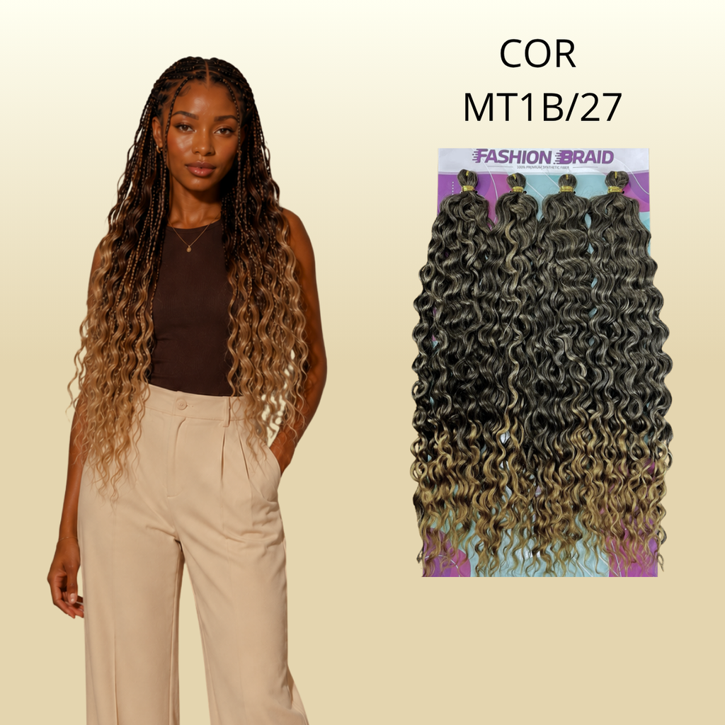 HawaII 55 CM - Trenza de moda - Pelo de ganchillo - Trenzas de pelo de ganchillo - Sintético premium