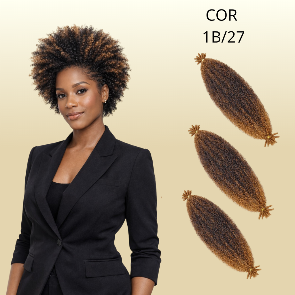 AFRO TWIST - 40cm - FASHION BRAID - Cabelo Afro - CROCHET BRAIDS