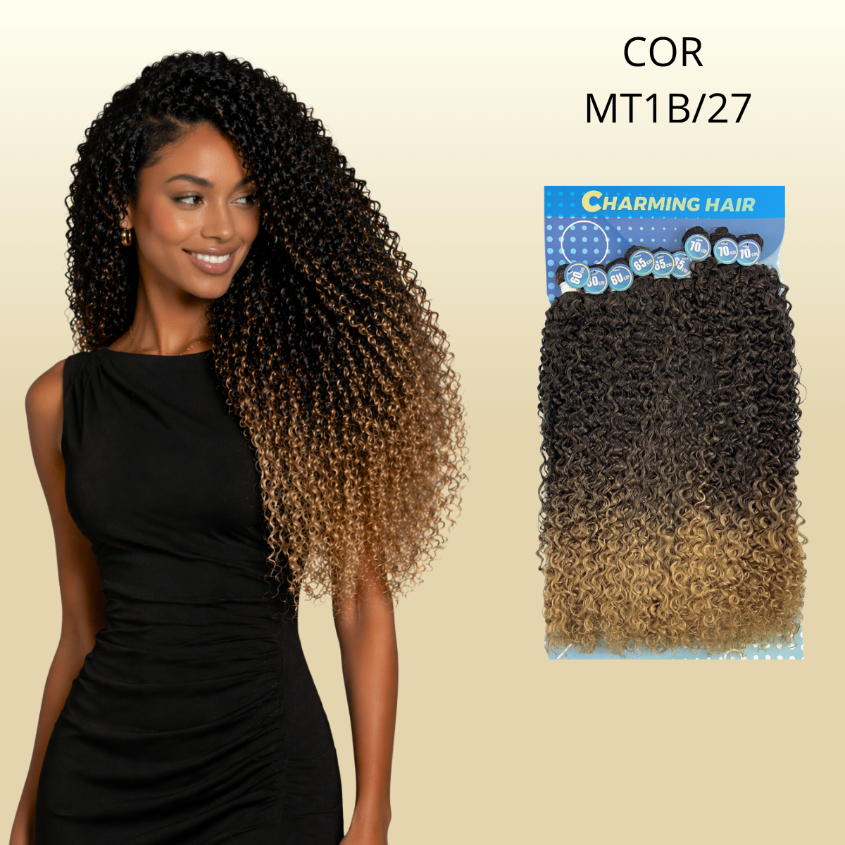 Melinda/Lindona 70cm - Charming Hair/Fashion Classic - 300 gramas - Bio Vegetal