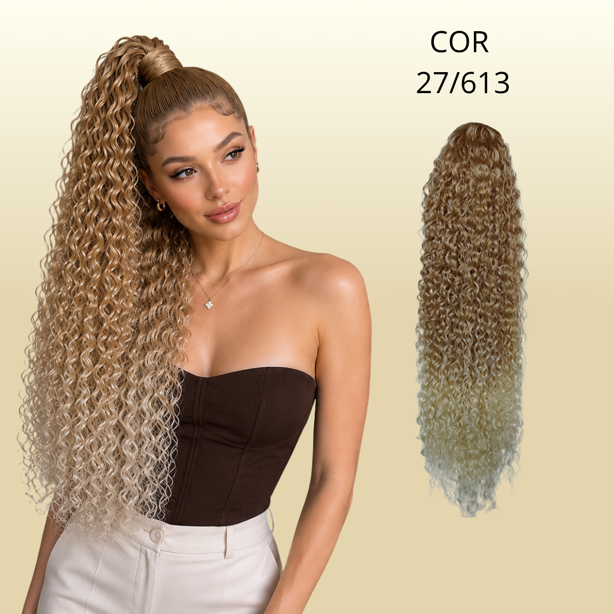 Rabo Funk 80cm  Aplique Rabo de Cavalo FASHION CLASSIC Bio Fibra - 170g.