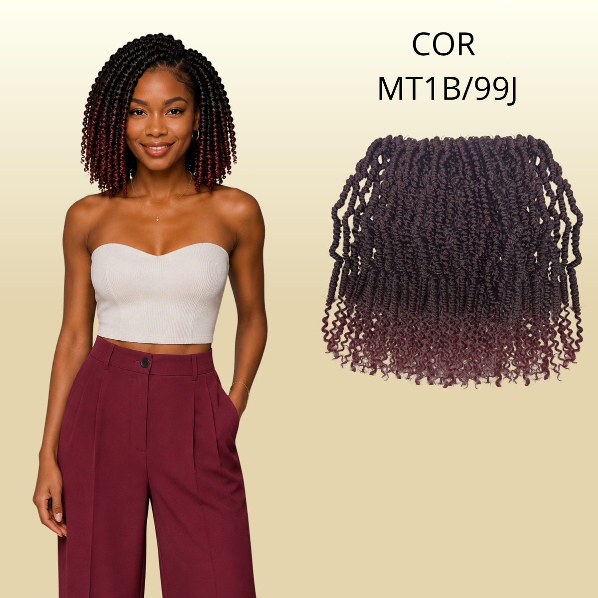 Kit Passion twist 10 pacotes - 25cm - 380gr - Crochê