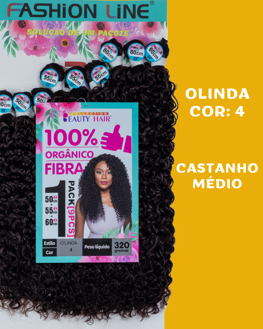 Olinda 60cm - Fashion Line - 320 gramas - Fibra Orgânica
