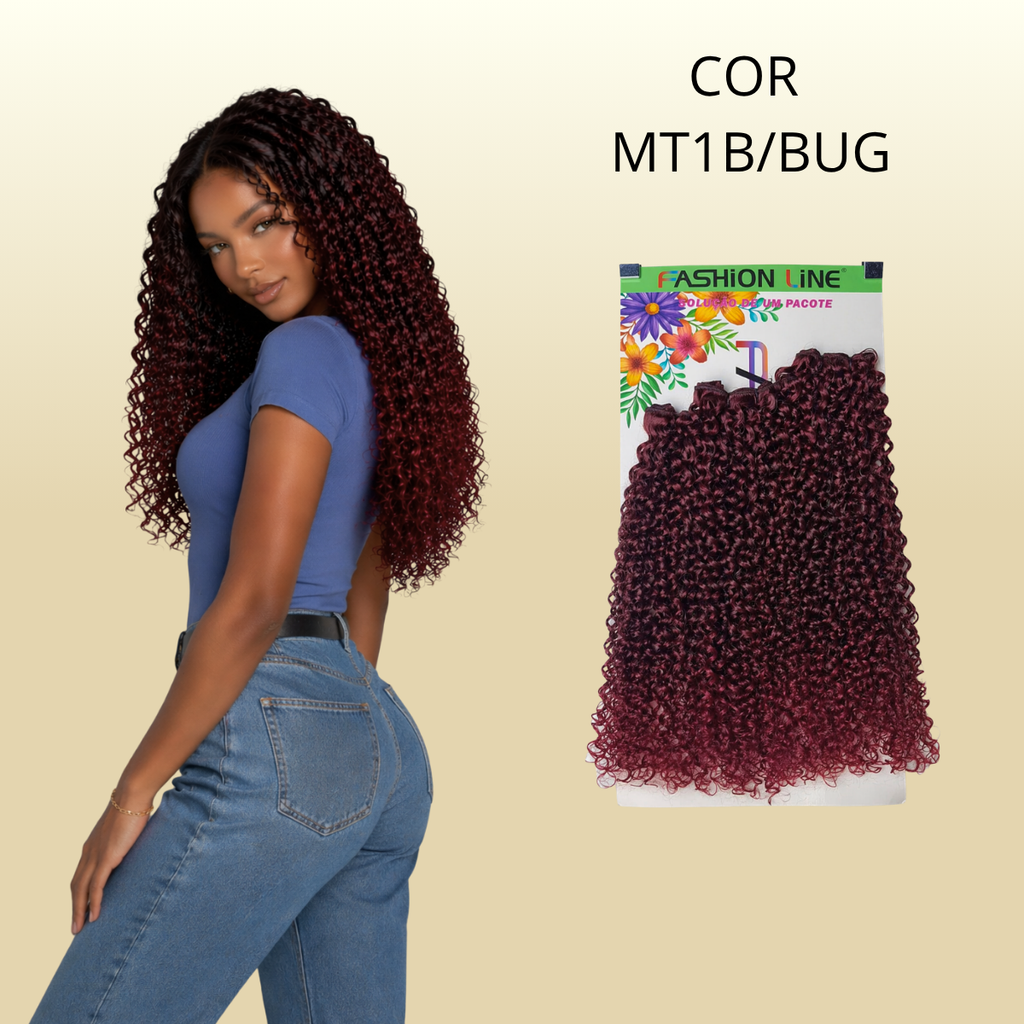 Rainha 65cm FASHION LINE Cabelo ORGÂNICO Cacheado 285g