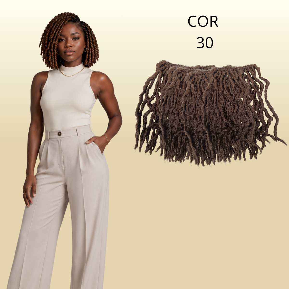 Kit Faux locs 10 pacotes - 25cm - 400gr - Crochê