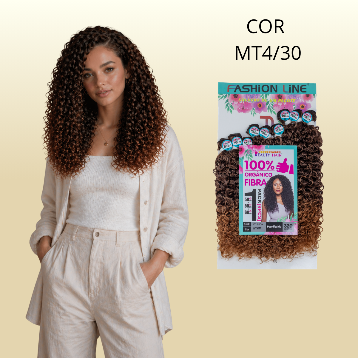 Olinda 60cm - Fashion Line - 320 gramas - Fibra Orgânica