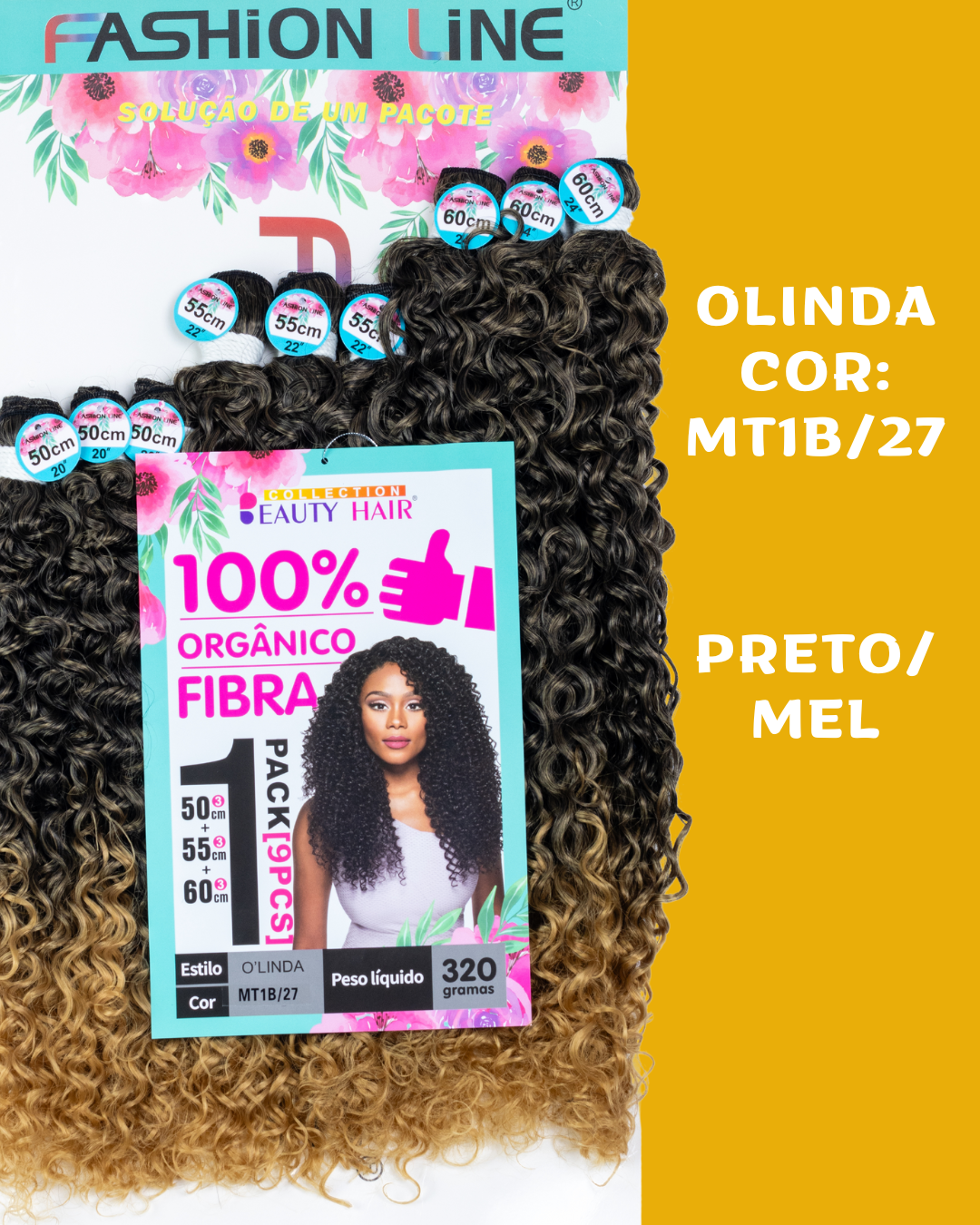 Olinda 60cm - Fashion Line - 320 gramas - Fibra Orgânica