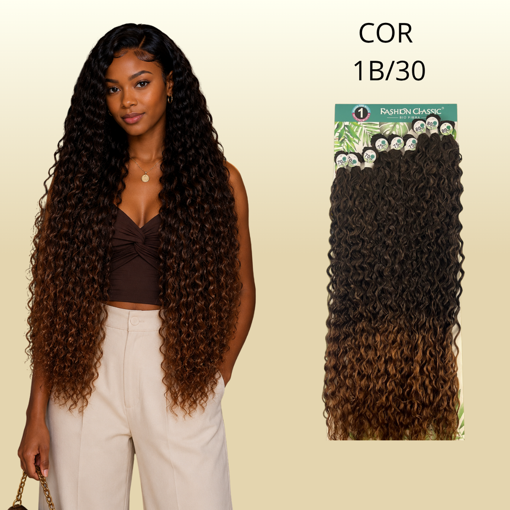 Anjo Plus/Helena  80cm FASHION CLASSIC - Cabelo Cacheado Bio Fibra