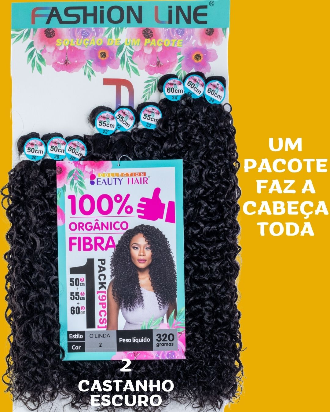 Olinda 60cm - Fashion Line - 320 gramas - Fibra Orgânica