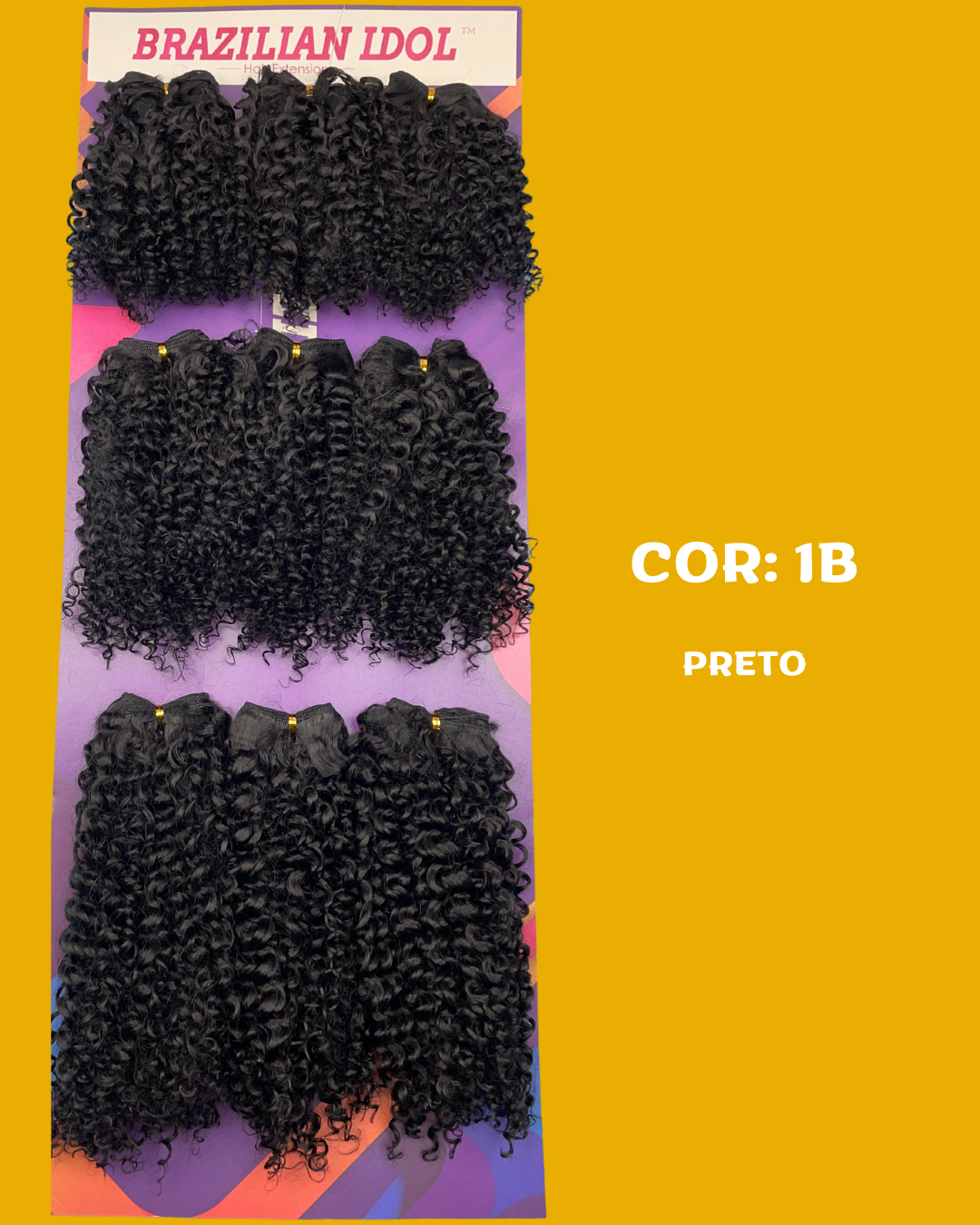 Generosa 40cm - Brazilian Idol - Cabello Rizado ORGÁNICO - 300gr