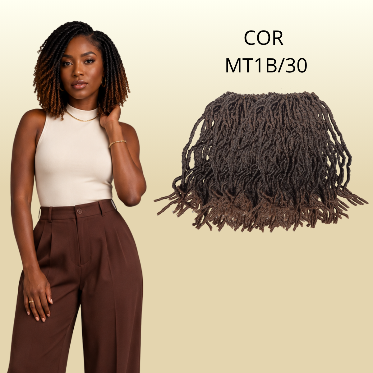 Kit Faux locs 10 pacotes - 25cm - 400gr - Crochê