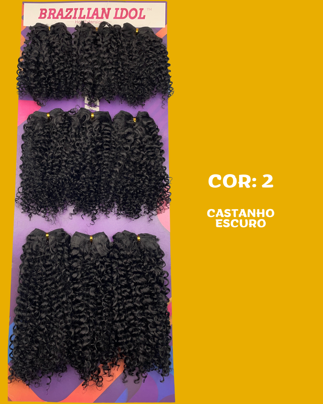 Generosa 40cm - Brazilian Idol - Cabello Rizado ORGÁNICO - 300gr