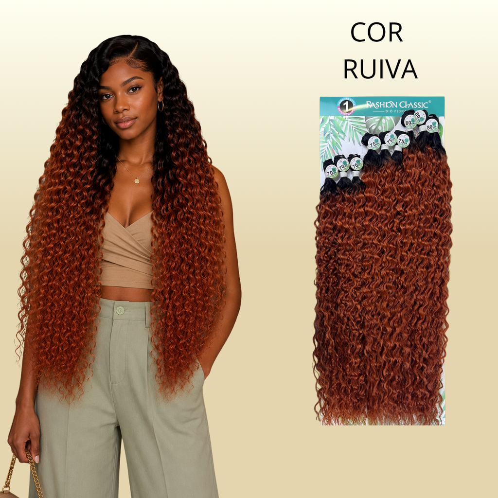 Anjo Plus/Helena  80cm FASHION CLASSIC - Cabelo Cacheado Bio Fibra